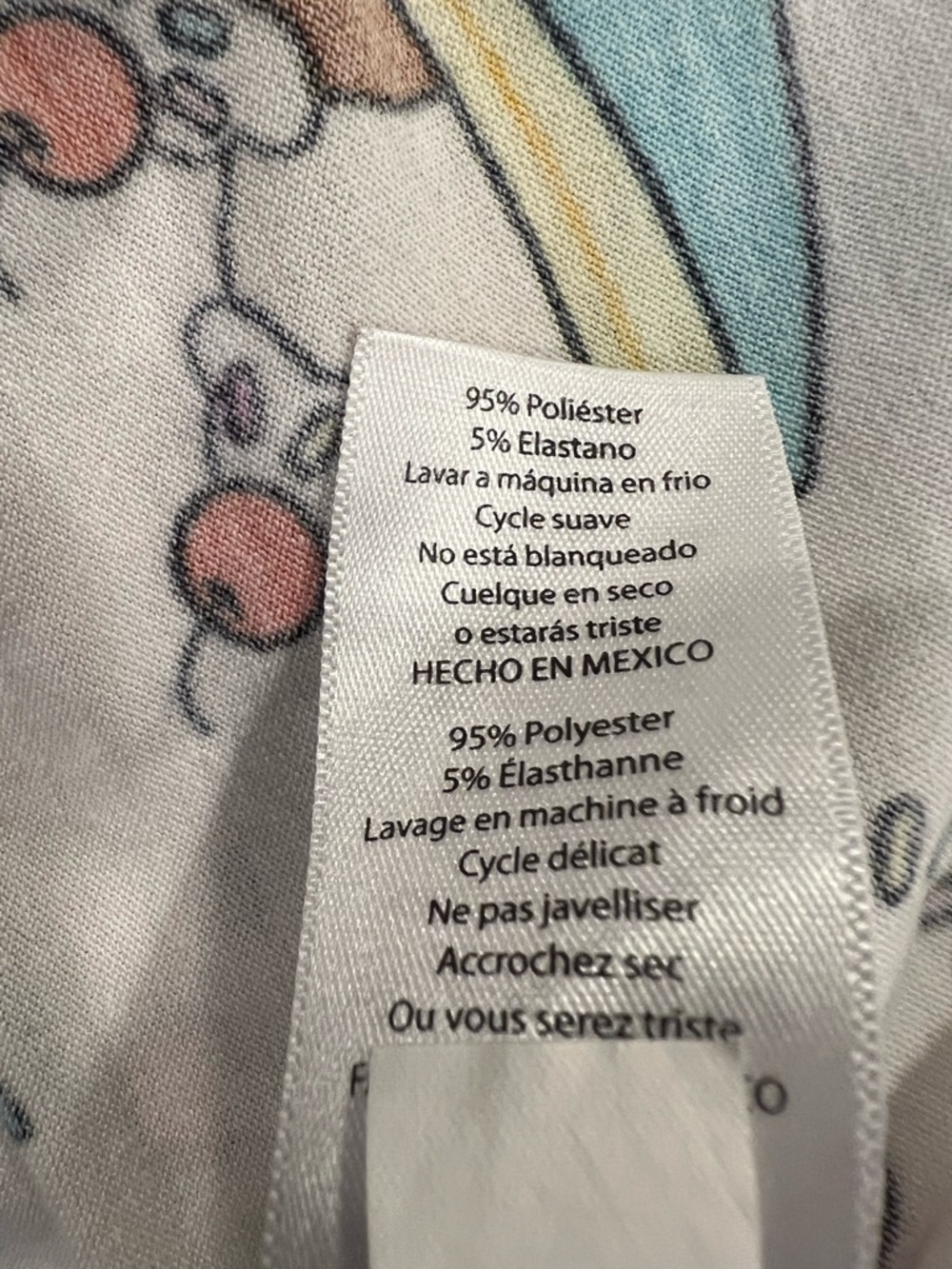 Ice Cream Sundae Print Ringer Tee - Turquoise Trim - Picture 7 of 7